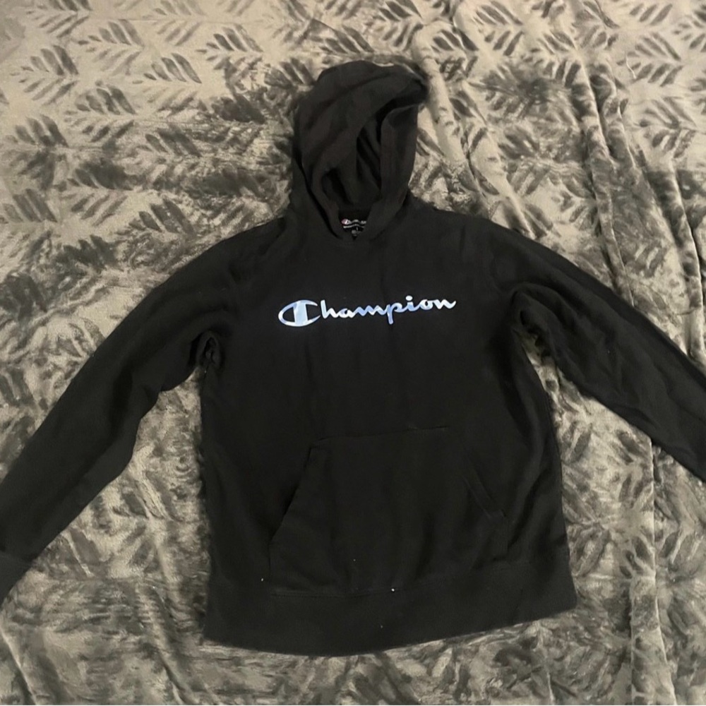 Champion Black and Blue Men's Sweater